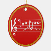 Personalisiert Sopranistin Musical Keramik Ornament (Links)