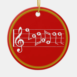 Personalisiert Soprano Sängerin Keramik Ornament