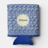Personalisiert Sorta Blue Calico Dosenkühler (Rückseite)