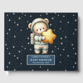 Personalisiert Space Teddy Bären Guest Book Baby B Gästebuch (Vorderseite)