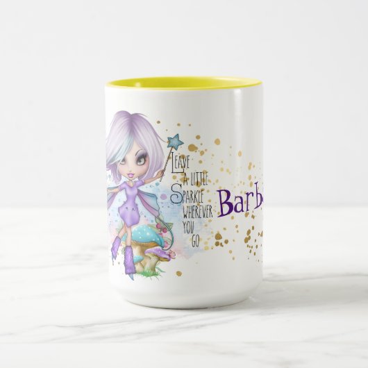 Personalisiert Sparkle Fairy Tasse (Zentrum)