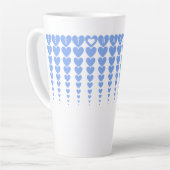 Personalisiert, Spaß am besten Vater je Blue Heart Milchtasse (Linke Ecke)