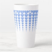Personalisiert, Spaß am besten Vater je Blue Heart Milchtasse (Vorderseite)