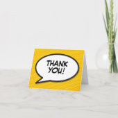 Personalisiert Spaß Moderne Sprechblase Danke Karte (Vorderseite)