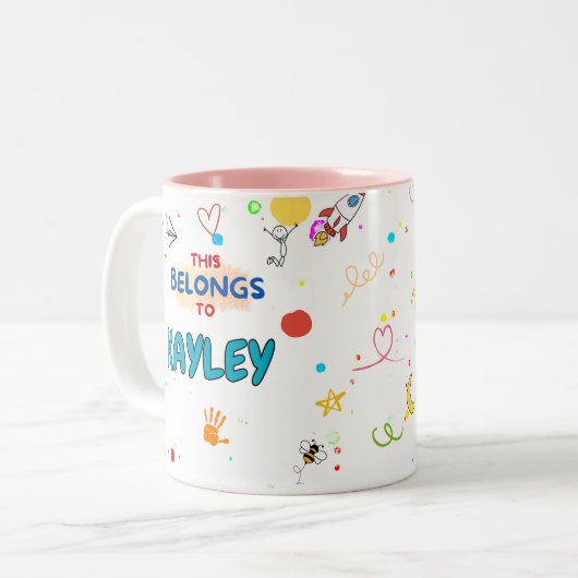 Personalisiert Spaß Spielende Tasse (Vorderseite Links)