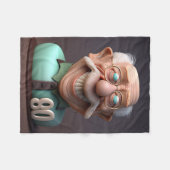 Personalisiert Special Funny 80 Jahre alt Geburtst Fleecedecke (Vorderseite (Horizontal))