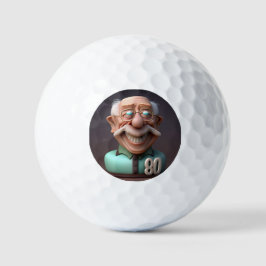 Personalisiert Special Funny 80 Jahre alt Geburtst Golfball