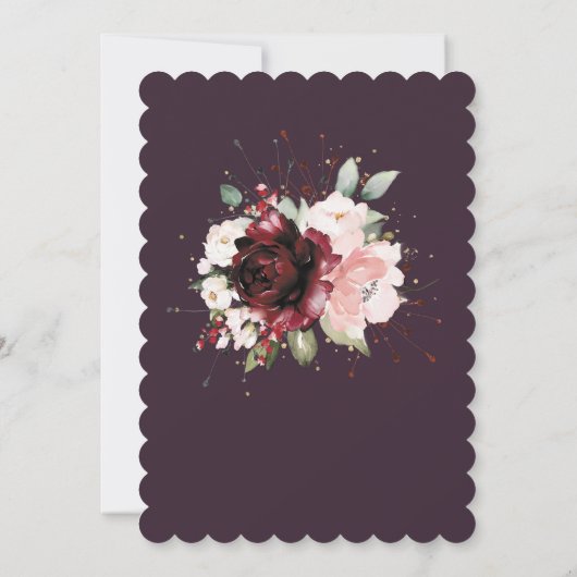 Personalisiert Speichern Sie die Datumskarten für Einladung (Rückseite)