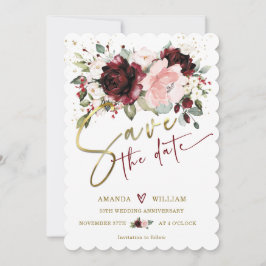 Personalisiert Speichern Sie die Datumskarten für  Einladung