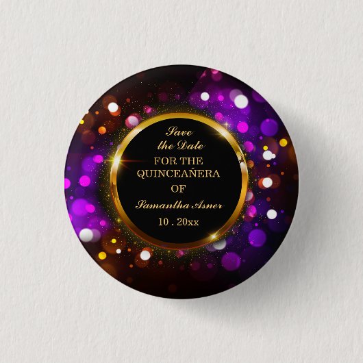 Personalisiert Speichern Sie die Datumsmagnete für Button (Vorderseite)