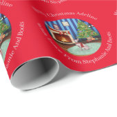 Personalisiert Sphynx Kitty Cat Weihnachten Geschenkpapier (Rolleneckpunkt)