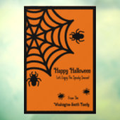 Personalisiert Spiderweb Halloween Fensteraufkleber (Blatt 3)