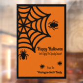 Personalisiert Spiderweb Halloween Fensteraufkleber (Blatt 2)