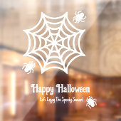 Personalisiert Spiderweb Halloween Fensteraufkleber (Blatt 2)