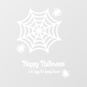 Personalisiert Spiderweb Halloween Fensteraufkleber (Blatt)