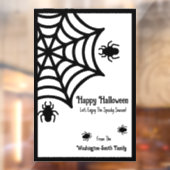 Personalisiert Spiderweb Halloween Fensteraufkleber (Blatt 2)