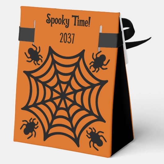 Personalisiert Spiderweb Halloween Geschenkschachtel (Rückseite)