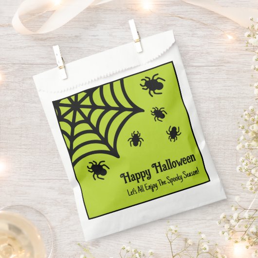 Personalisiert Spiderweb Halloween Geschenktütchen (Ausgeschnitten)
