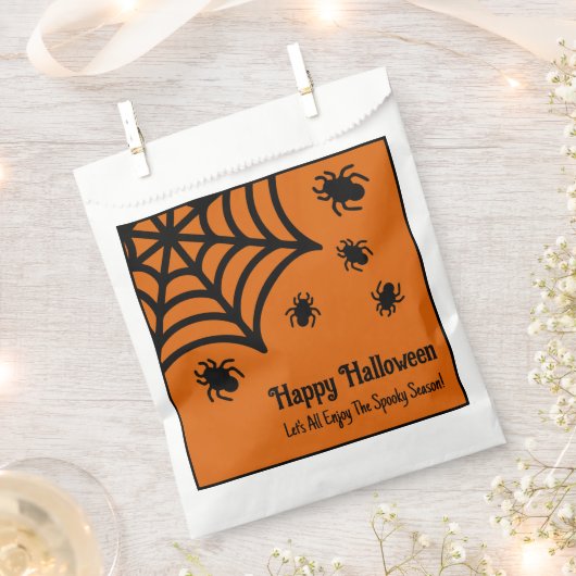 Personalisiert Spiderweb Halloween Geschenktütchen (Ausgeschnitten)