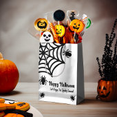 Personalisiert Spiderweb Halloween Mittlere Geschenktüte