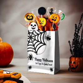 Personalisiert Spiderweb Halloween Mittlere Geschenktüte