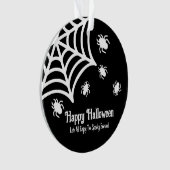 Personalisiert Spiderweb Halloween Ornament (Vorderseite)