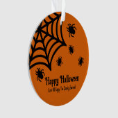 Personalisiert Spiderweb Halloween Ornament (Vorderseite)