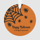 Personalisiert Spiderweb Halloween Ornament (Vorderseite)