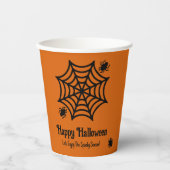 Personalisiert Spiderweb Halloween Pappbecher (Vorderseite)