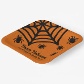 Personalisiert Spiderweb Halloween Pappteller (Gewinkelt)