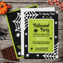 Personalisiert Spiderweb Halloween-Party