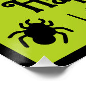 Personalisiert Spiderweb Halloween Poster (Ecke)