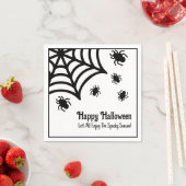 Personalisiert Spiderweb Halloween Serviette (Beispiel)