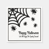 Personalisiert Spiderweb Halloween Serviette (Vorderseite)