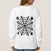 Personalisiert Spiderweb Halloween Sweatshirt (Rückseite)