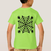 Personalisiert Spiderweb Halloween T-Shirt (Rückseite)