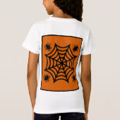 Personalisiert Spiderweb Halloween T-Shirt (Rückseite)