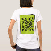 Personalisiert Spiderweb Halloween T-Shirt (Rückseite)