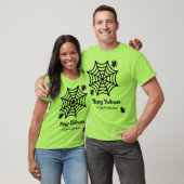 Personalisiert Spiderweb Halloween T-Shirt (Unisex)