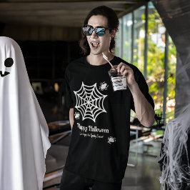 Personalisiert Spiderweb Halloween T-Shirt