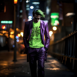 Personalisiert Spiderweb Halloween T-Shirt