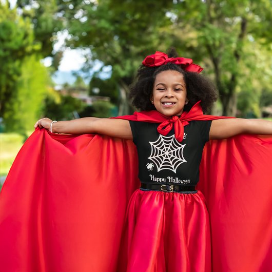 Personalisiert Spiderweb Halloween T-Shirt