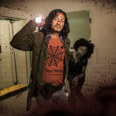 Personalisiert Spiderweb Halloween T-Shirt