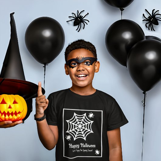 Personalisiert Spiderweb Halloween T-Shirt