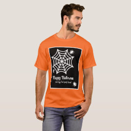 Personalisiert Spiderweb Halloween T-Shirt