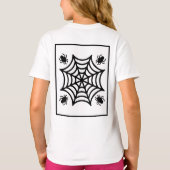 Personalisiert Spiderweb Halloween T-Shirt (Rückseite)
