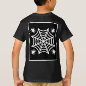 Personalisiert Spiderweb Halloween T-Shirt (Rückseite)