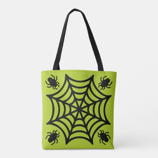 Personalisiert Spiderweb Halloween Tasche (Rückseite)