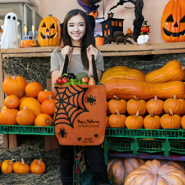 Personalisiert Spiderweb Halloween Tasche