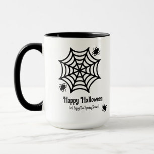 Personalisiert Spiderweb Halloween Tasse